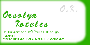 orsolya koteles business card